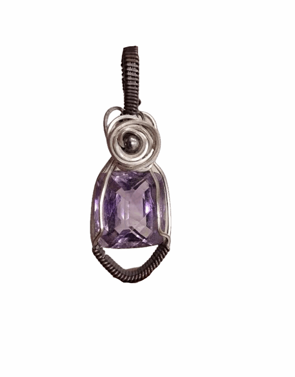 Talisman Améthyste Sertir Cuivre – Protection Spirituelle & Sérénité